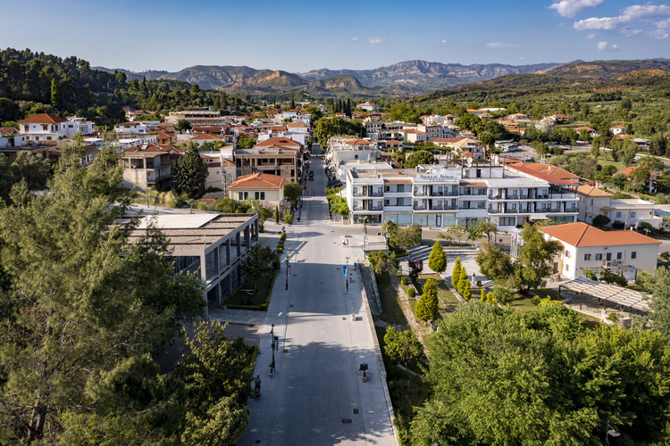 Ancient Olympia Settlement - Central Road