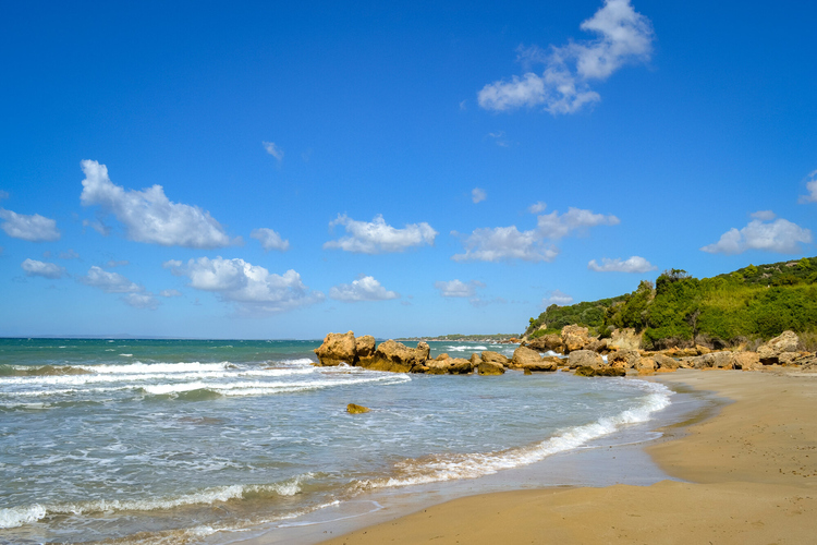 Leventochori Beach - on the rocks