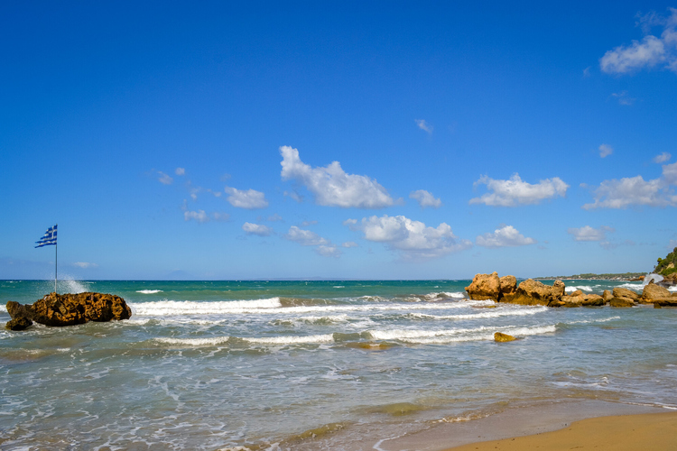 Leventochori Beach - on the sand