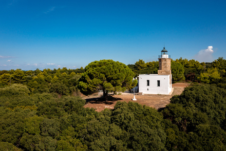 Beach of Agios Andreas (Ancient Fia) - Lighthouse 
