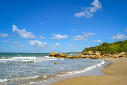 Leventochori Beach - on the rocks